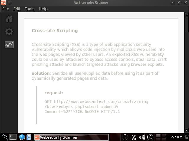 websecurify XSS