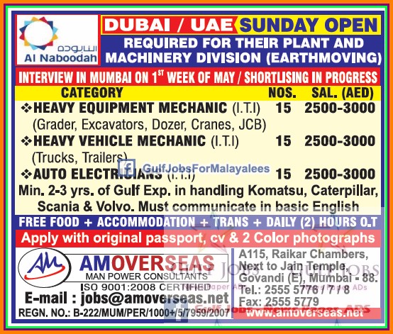 Dubai large job vacancies