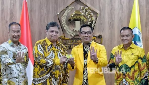 Resmi Jadi Kader, Ridwan Kamil Langsung Dapat Jabatan Waketum Golkar