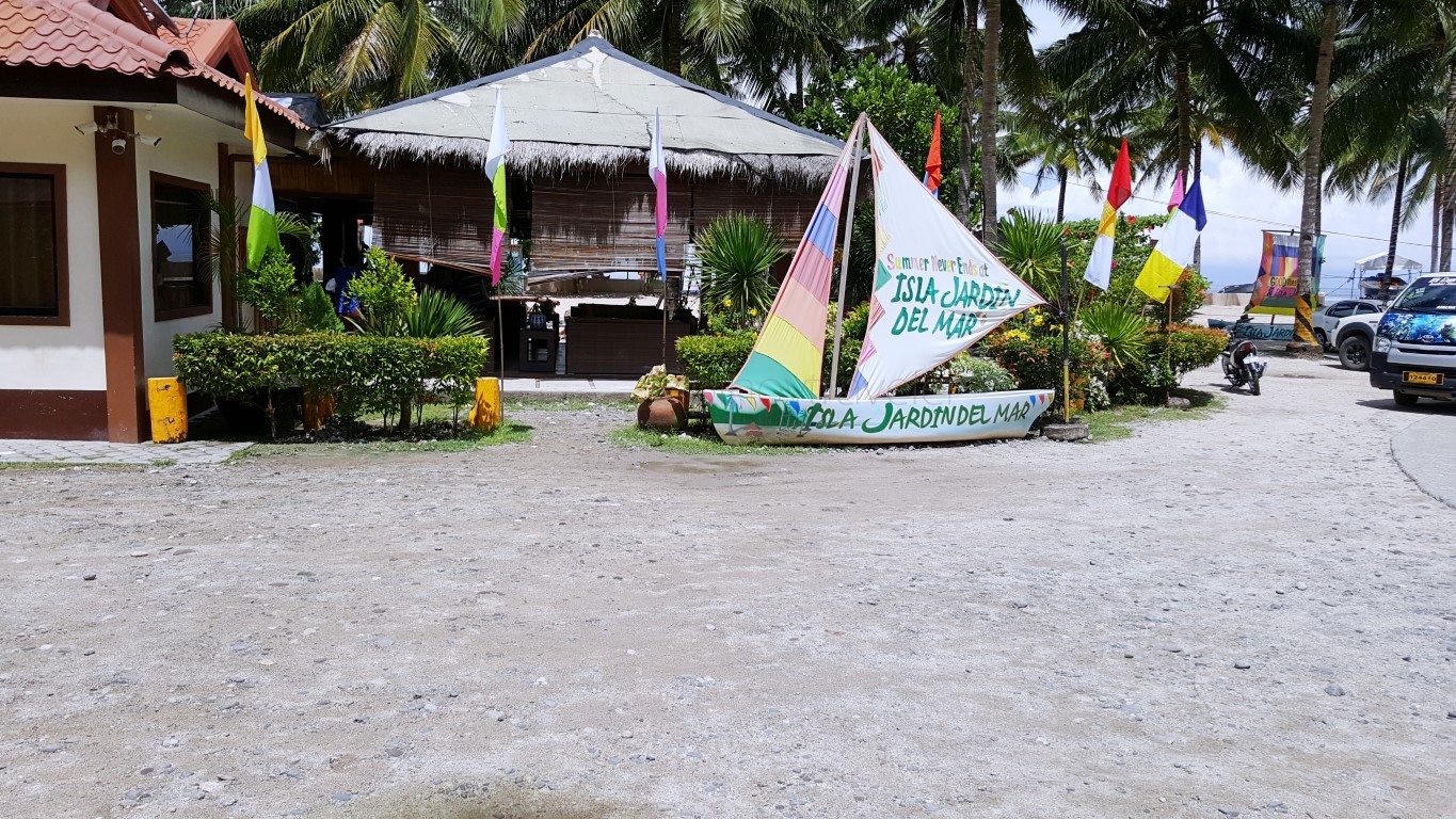 after entering the gate of Isla Jardin Del Mar Resort in Glan, Sarangani