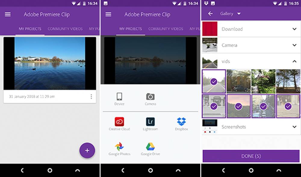 Adobe Premiere Clip editor video untuk android terbaik