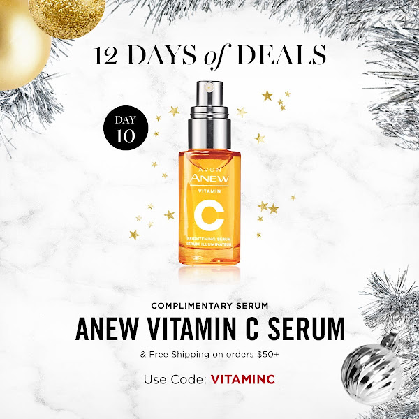 The 10th day of 12 Days of Deals. FREE ANEW VITAMIN C SERUM & FREE SHIPPING ON ORDERS $50+. USE CODE: VITAMINC. EXPIRES MIDNIGHT TONIGHT 11/20/19. SHOP NOW >>>