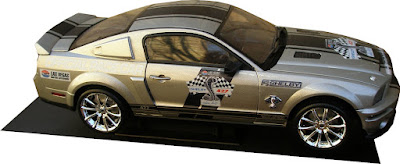 Shelby Collectibles Diecst 542706 2009 Shelby GT500 Nascar Pace Car 1/18th Scale Silver