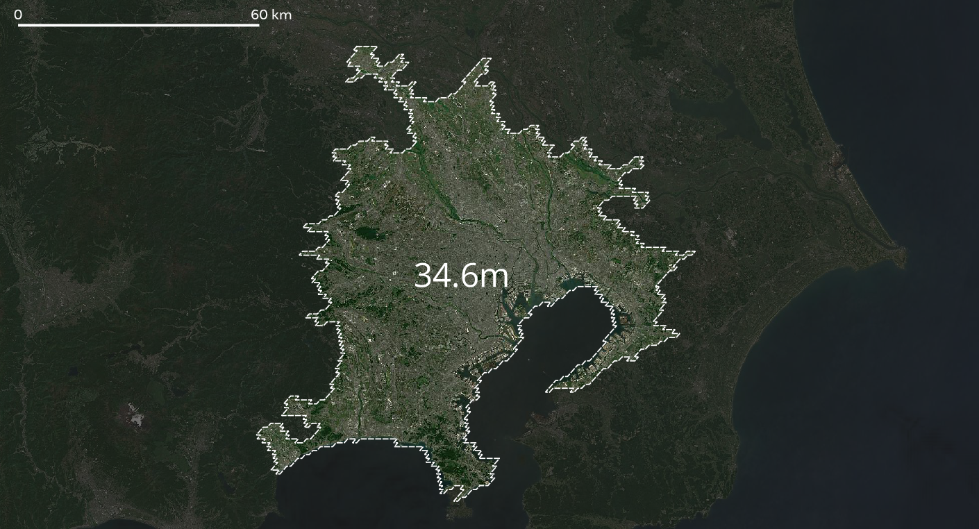 Population of the Metro Tokyo Area Compared To US Cities – Brilliant Maps