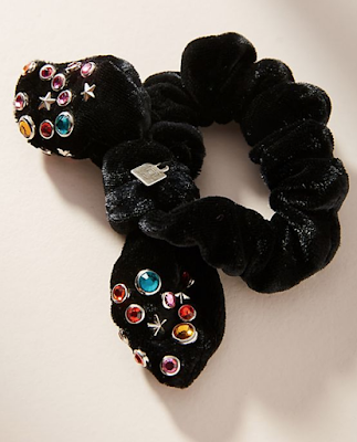 velvet scrunchie with studs Refashion Hot Trends or Buy! DIY inspiration for the fashionista BUY or DIY - Inspired DIY Fashion you can make or refashion from the clothes you already have! #fashionista #diy #diyclothes #diyaccessories #refashion