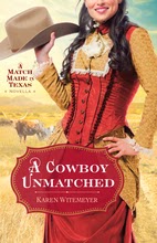 Book cover A Cowboy Unmatched by Karen Witemeyer