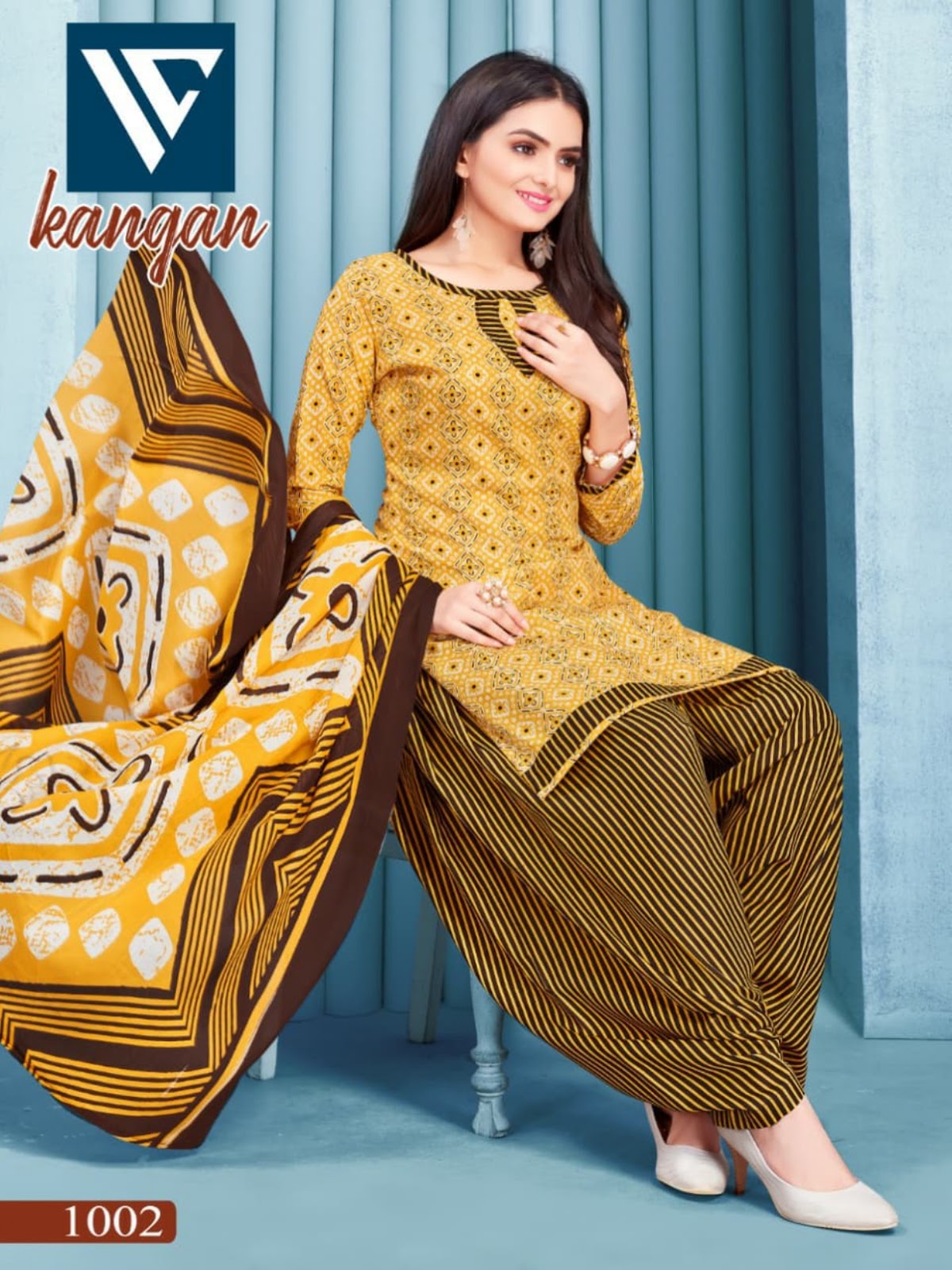Buy Cotton Printed Kangan Vol 1 Vandana Creation Cotton Dres