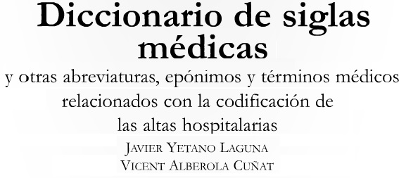 TERMINOS MEDICOS ABREVIATURAS DICCIONARIO DE SIGLAS MEDICAS