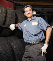 Buddy at the Tire Store