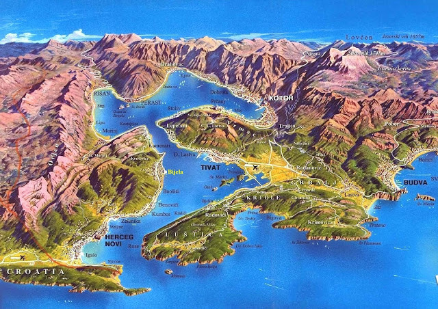 Bahía de Kotor plano