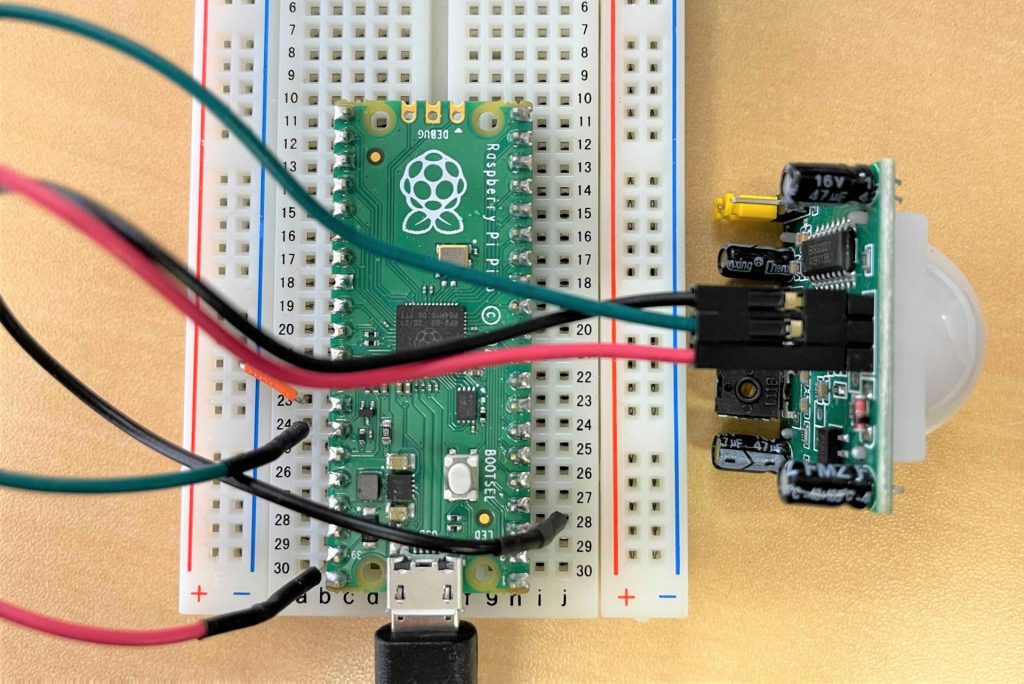 HC-SR501 connecting to Raspberry Pi Pico