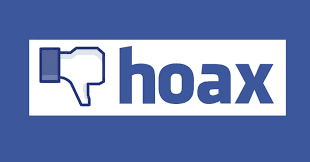 Facebook's hoax alert! Following me