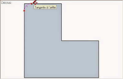 arrondir les angles dans Sketchup 2015