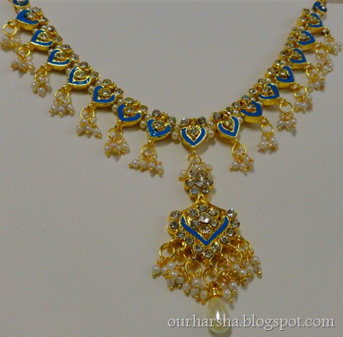 blue kundan Necklace (8)