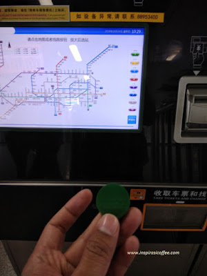 Koin Tiket Kereta Subway di Shenzhen China