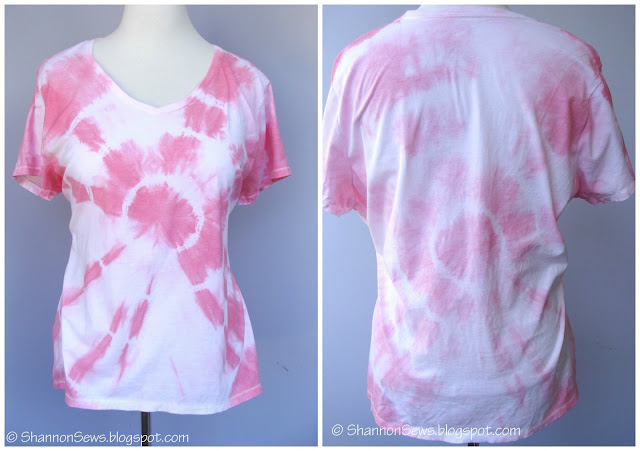 How to make tie dye rings t-shirt with rit dye