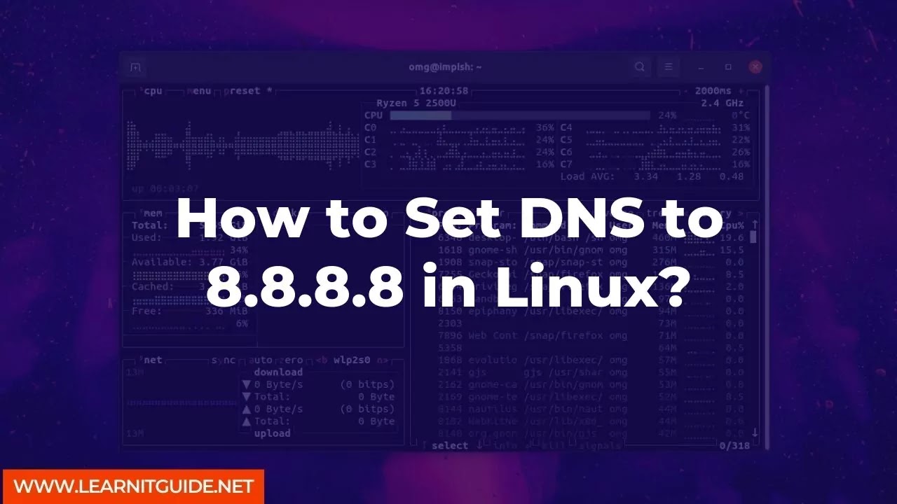 How to Set DNS to 8.8.8.8 in Linux