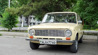 Soon they all will be gone. An ancient relict of working car in Ashgabat