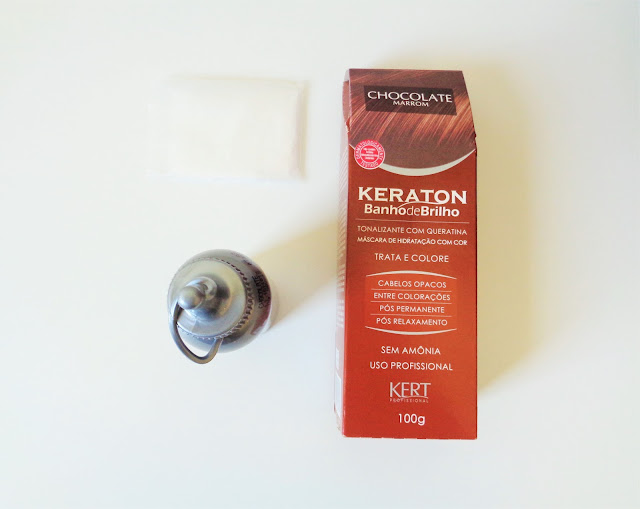 KERATON BANHO DE BRILHO - COR CHOCOLATE MARROM