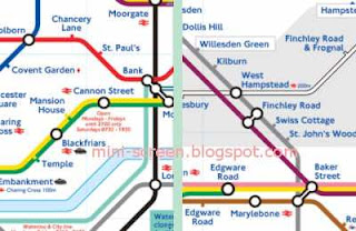 London Underground Blackberry App Interface