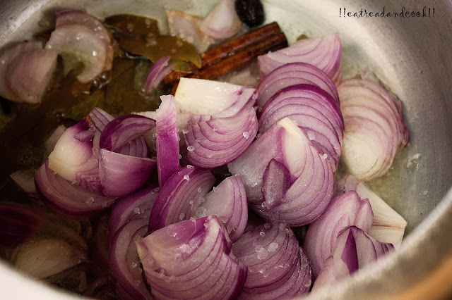 simple and easy Hara Masala Gosht recipe / Mutton in a Green spiced Sauce recipe with step by step pictures