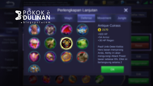 Ruby memiliki Lifesteal kenceng item Antique Cuiras