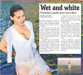 Minissha lamba Wet and hot beach photoshoot