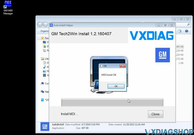 Install 2022.05 VXDIAG GM GDS2 Tech2win 3