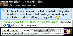 Cream Pemutih Wajah Baby Pink