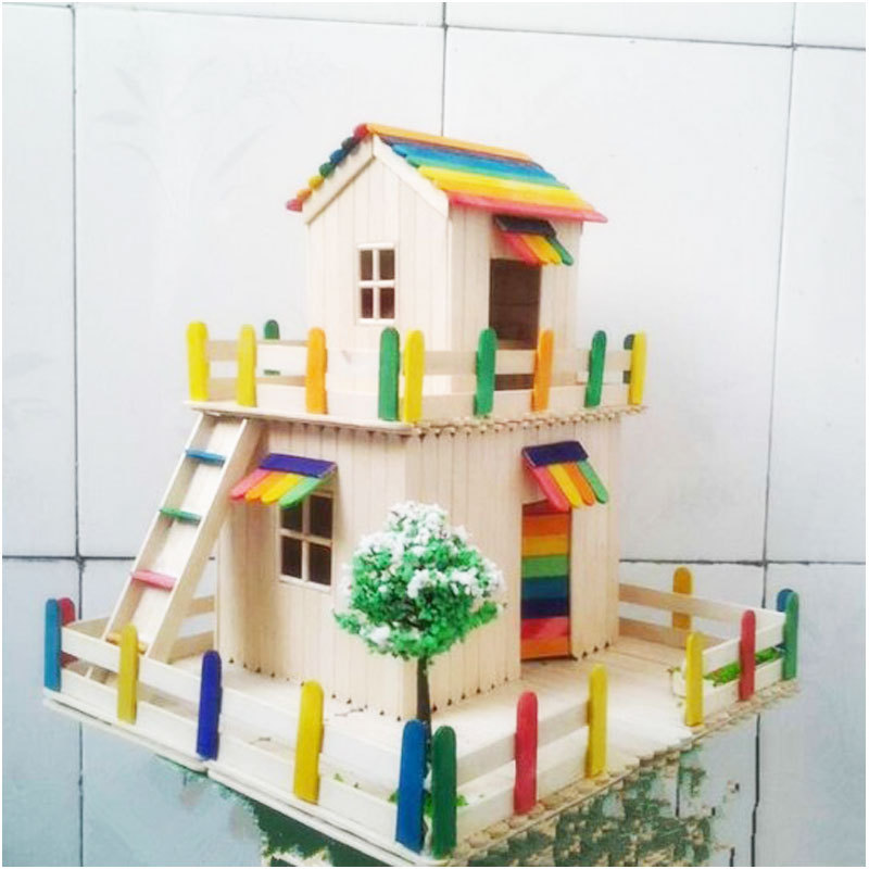 Ide Unik Membuat Rumah Mainan Dari Stik  Es  Krim Ragam 