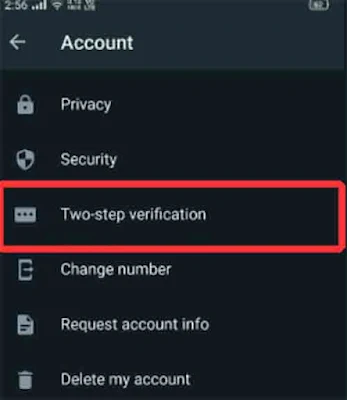 2 स्टेप वेरिफिकेशन व्हात्सप्प