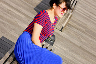 ASOS Royal Blue Maxi Skirt