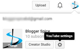 YouTube settings