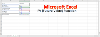 microsoft excel fv function in hindi