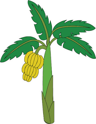 ape with banana clipart 