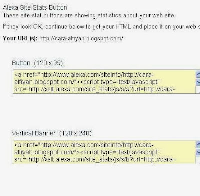  Cara Memasang Widget Alexa Traffic Rank Blog