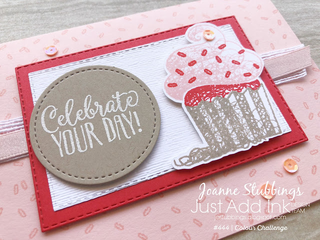 Jo's Stamping Spot - Just Add Ink Challenge #444 using Hello Cupcake by Stampin' Up!