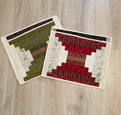 Courthouse Steps Quilted Placemats