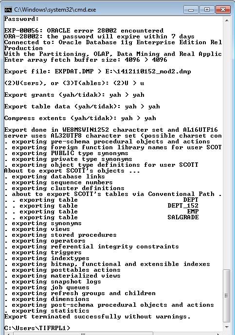 Cara Mudah Export Database Oracle 10g/11g/12g - Sugeng 