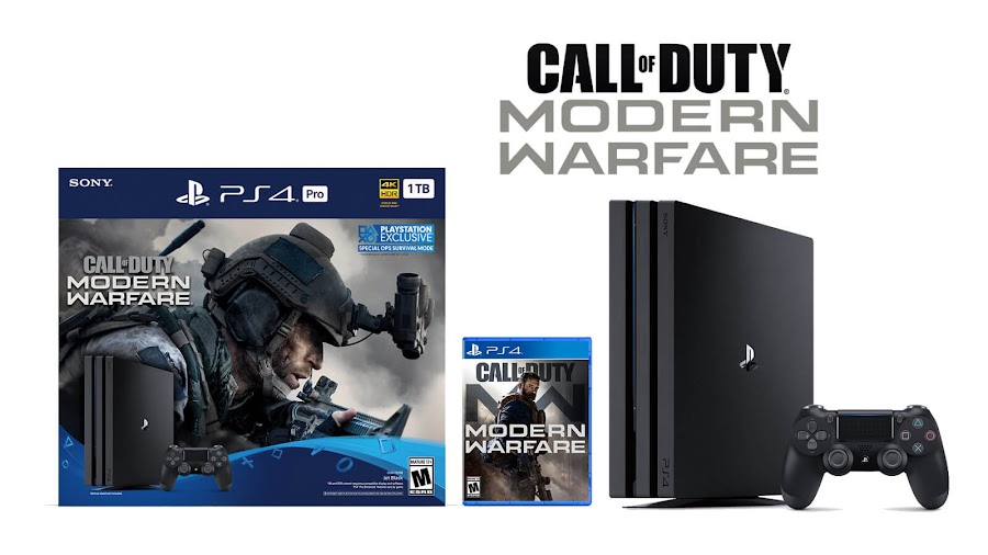 call of duty modern warfare ps4 pro bundle sony activision fps