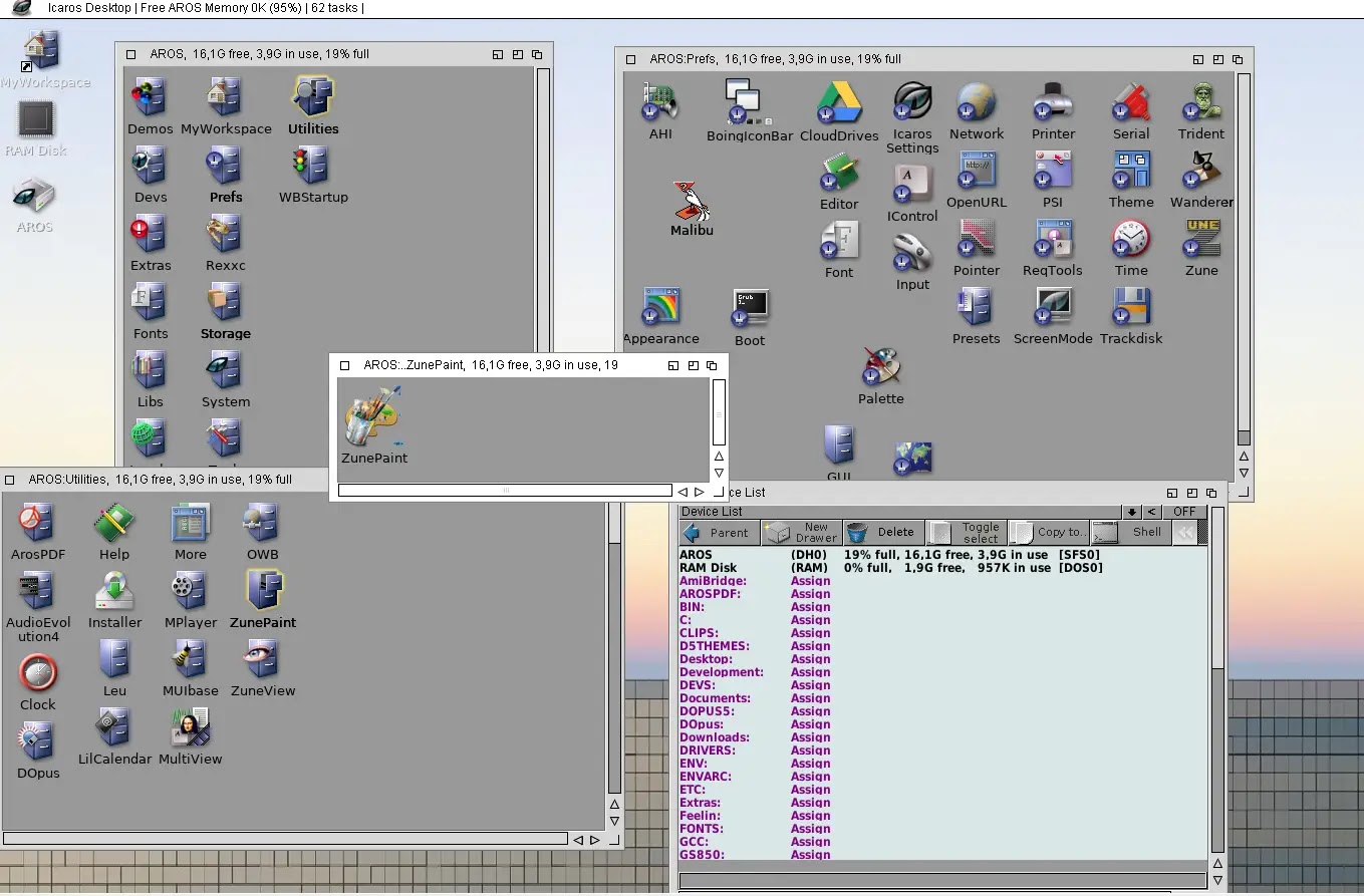 Icaros Desktop : Mετατρέψτε τον υπολογιστή σε έναν ολοκληρωμένο υπολογιστή τύπου Amiga