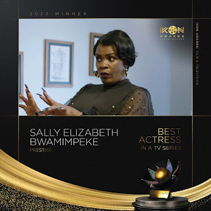 WINNER Best Actress in a TV Series at the IKON AWARDS 2023 - SALLY ELIZABETH BWAMIMPEKE in Prestige