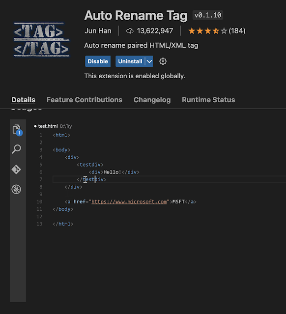 Auto Rename Tag