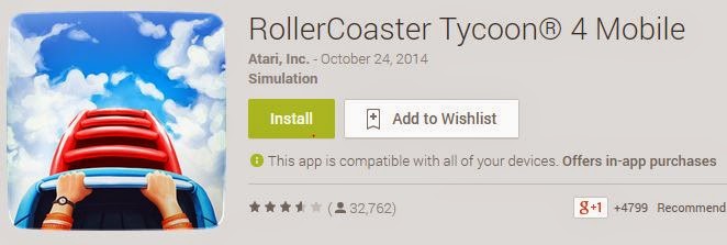  Download RollerCoaster Tycoon® 4 Mobile APK Suport BB OS 10.2 (Z30,Z10,Q10,Q5)