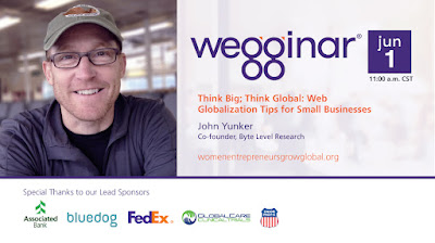 Web Globalization Tips for Small Businesses (wegginar® on 6/1/22)
