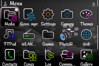 Tema Blackberry Full Icon Symbian S60v3