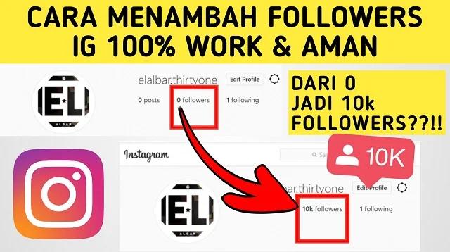 Cara Menambah Followers IG 10k