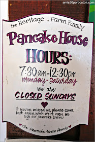 Horario del Restaurante Heritage Farm Pancake House en New Hampshire