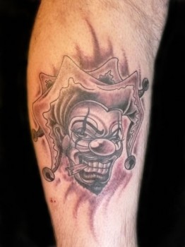 TATTOO TATUAJE PAYASO DIABOLICO