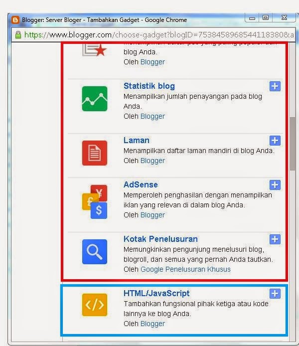 Cara Memasang Widget di Blogspot Valid HTML5